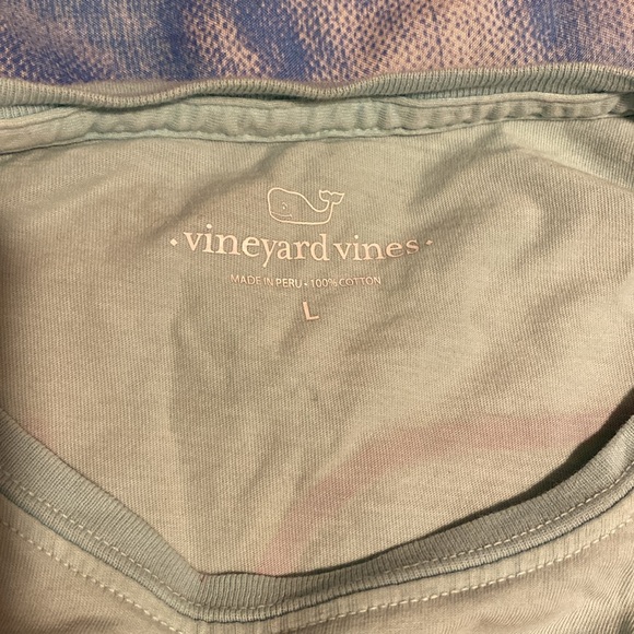 Ocean blue and white vineyard vines long sleeve shirt size L womens - Picture 2 of 3